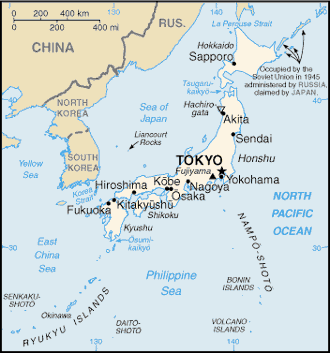 carte du Japon