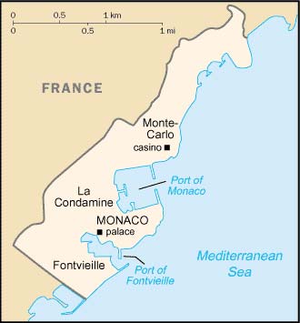 carte de Monaco